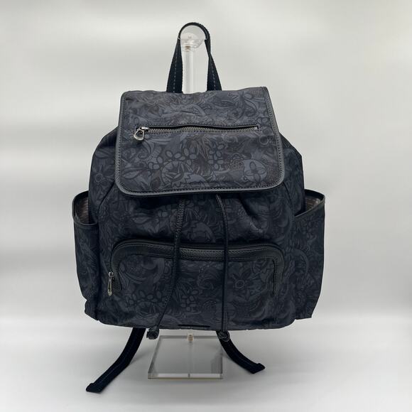 Sakroots Black Floral Backpack main image 5